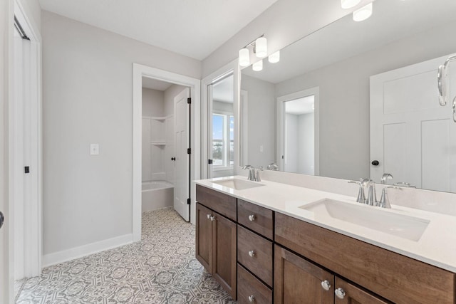 bathroom with vanity