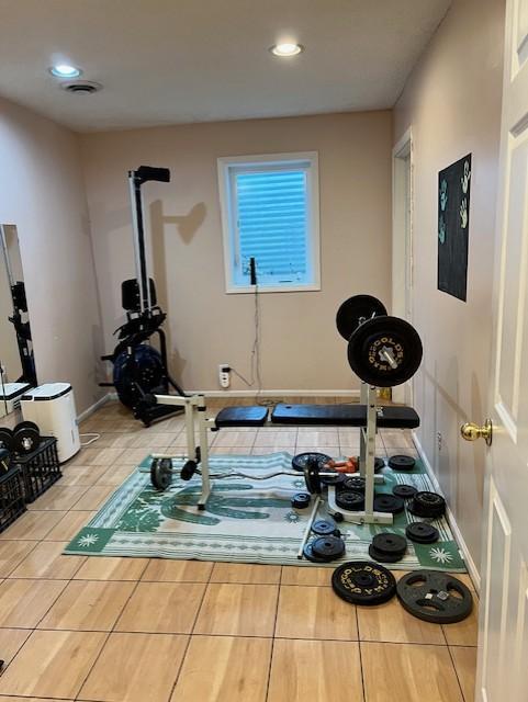 view of exercise room