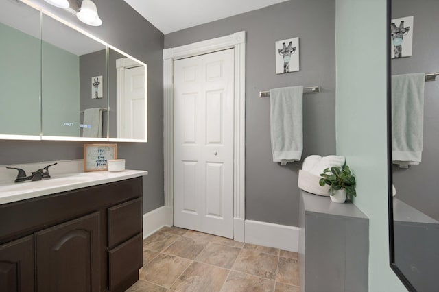 bathroom featuring vanity