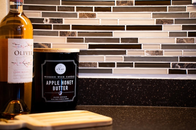 detailed view of decorative backsplash