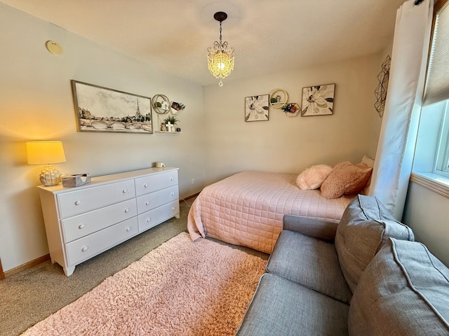 bedroom featuring carpet floors