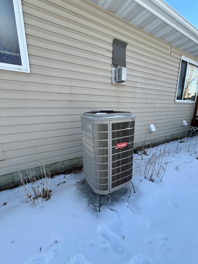 exterior view of central AC unit