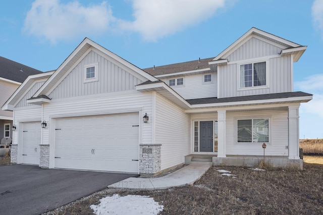 view of front of home featuring a garage