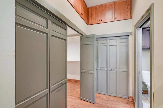 interior space featuring light hardwood / wood-style flooring