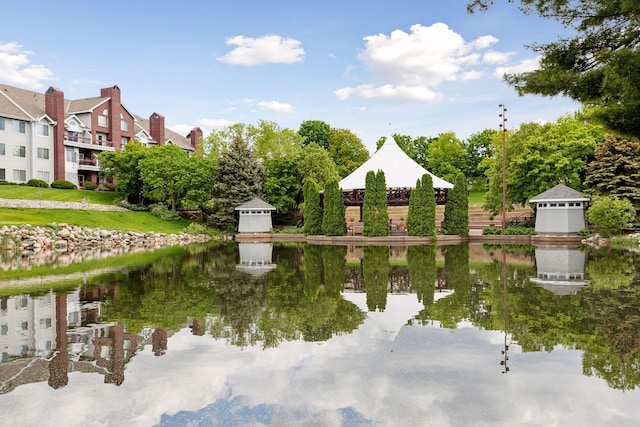 view of water feature