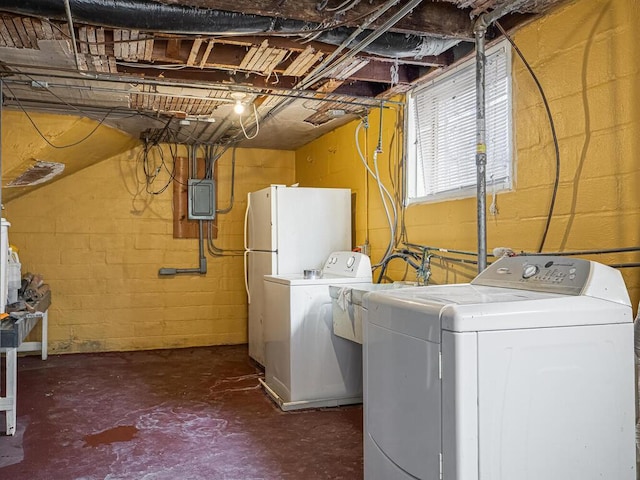 laundry area with laundry area and washer and dryer