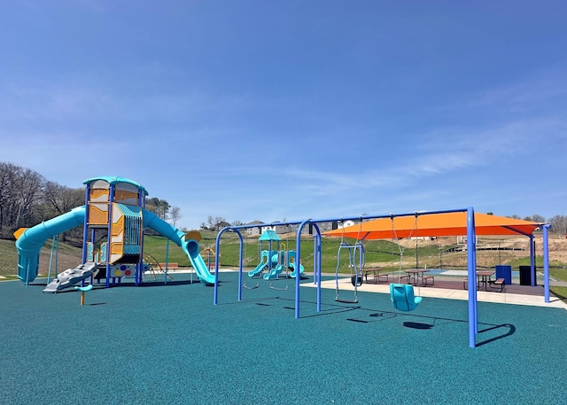 view of jungle gym