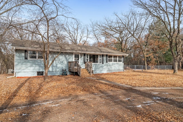 view of ranch-style house