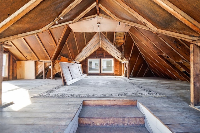 view of attic