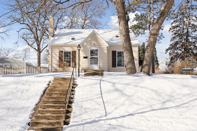 view of front of home