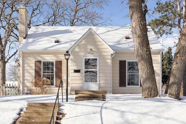 view of front of home