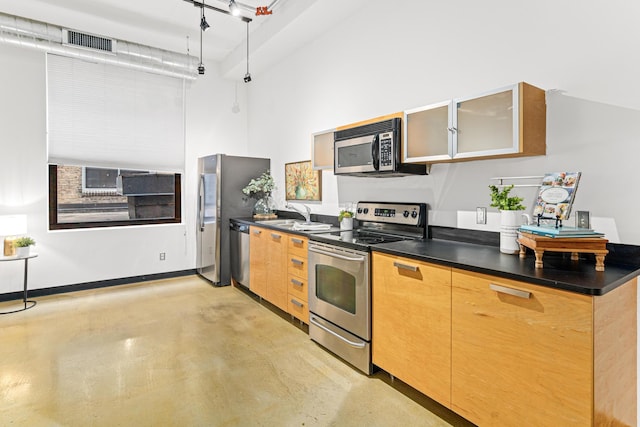 kitchen featuring sink and appliances with stainless steel finishes