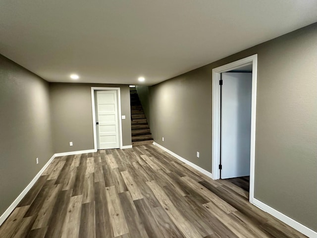 912 Oakley St, Luverne, MN 56156 - basement with hardwood / wood-style flooring