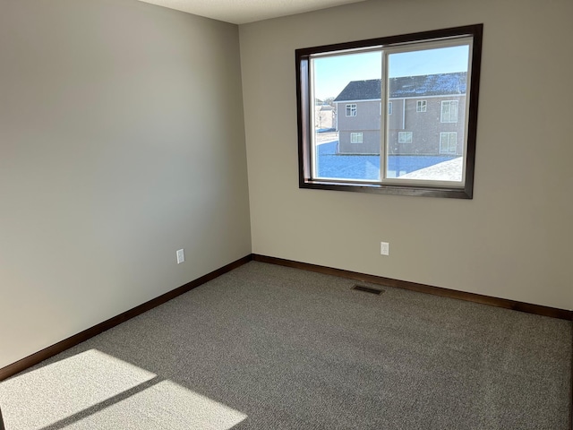 view of carpeted empty room