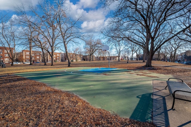 view of sport court