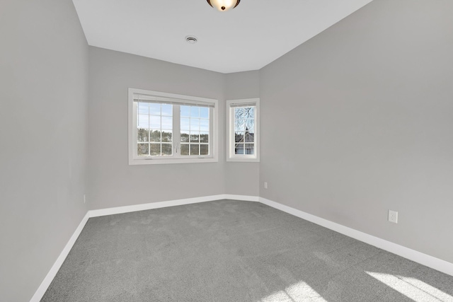 empty room featuring carpet floors