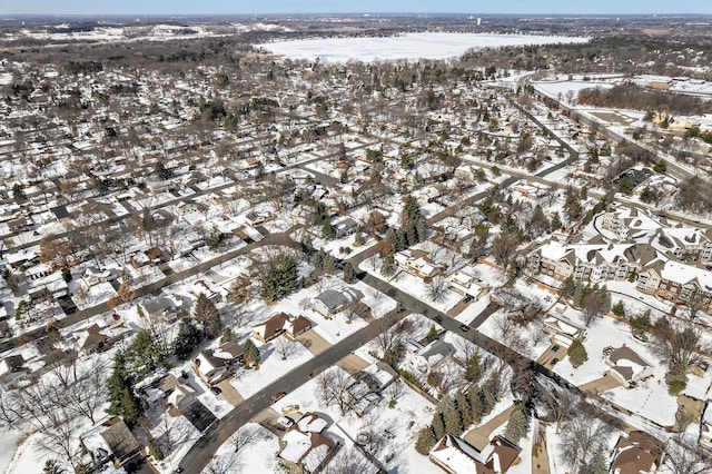 drone / aerial view with a residential view