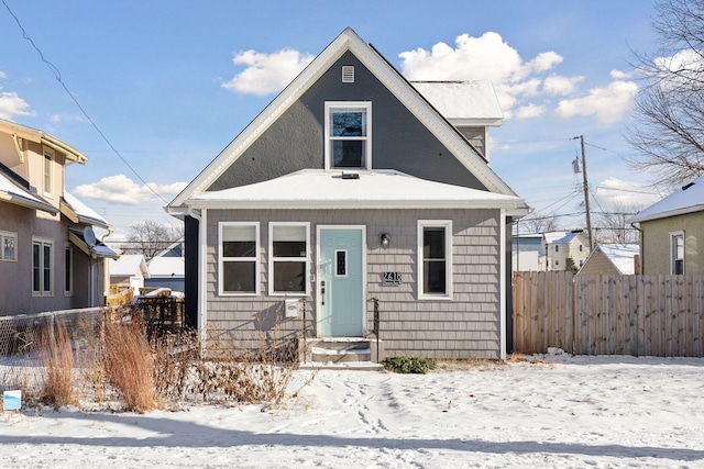 view of bungalow-style house