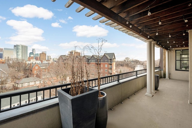 view of balcony