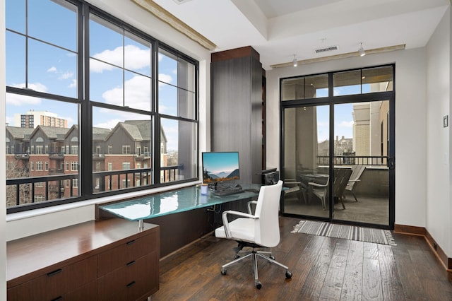 317 Groveland Ave Unit 700, Minneapolis, MN 55403 - office featuring built in study area and dark wood-style floors