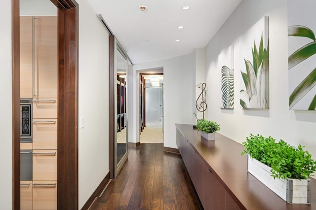 317 Groveland Ave Unit 700, Minneapolis, MN 55403 - hall featuring recessed lighting and dark wood finished floors