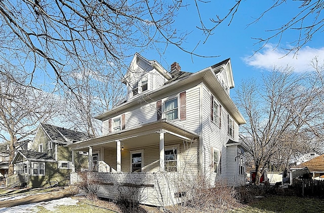 view of front of house featuring a porch