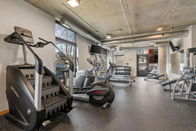 view of exercise room