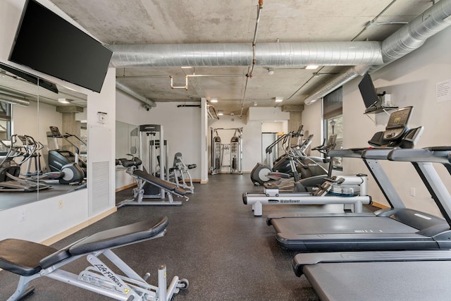 view of exercise room