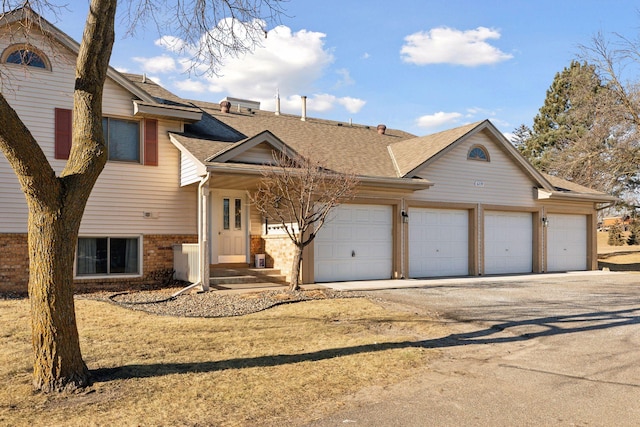 view of front of house featuring a garage