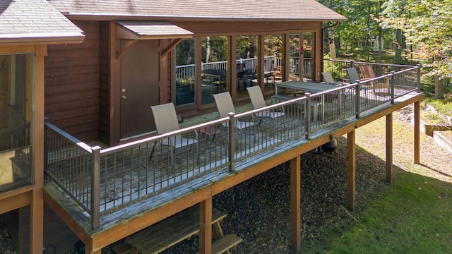 view of wooden terrace