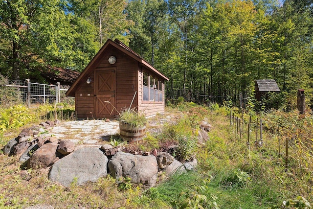 view of outbuilding