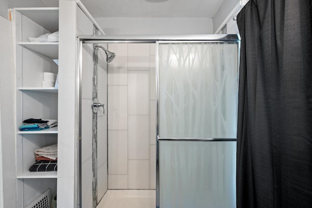 bathroom with walk in shower