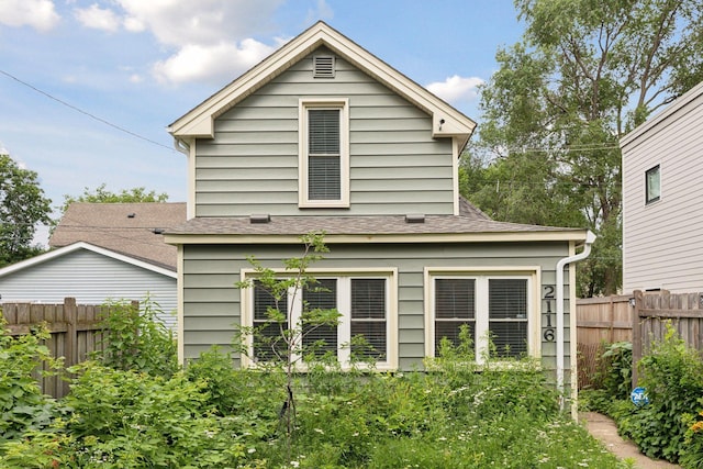 view of back of property