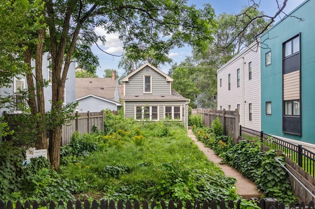 view of rear view of property