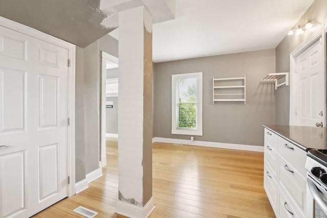 interior space featuring light hardwood / wood-style flooring