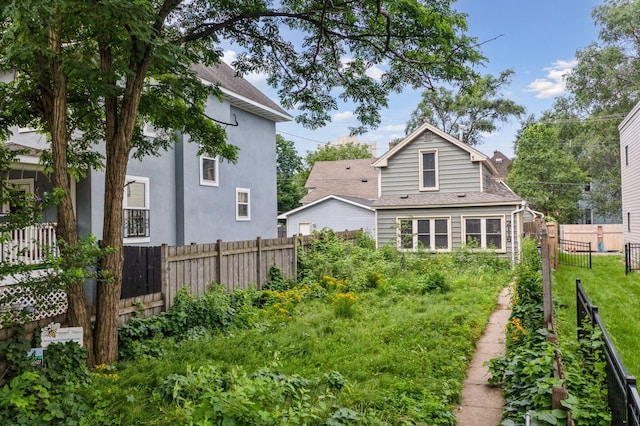 view of back of property