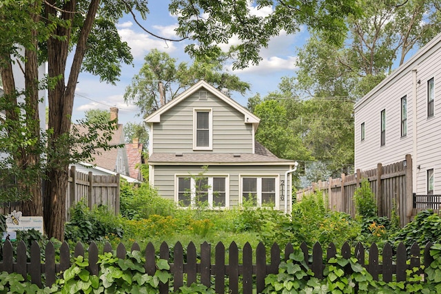 view of back of property