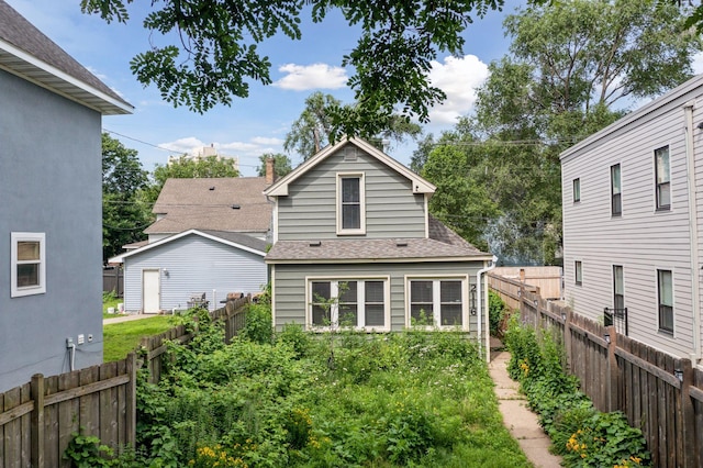 view of back of property