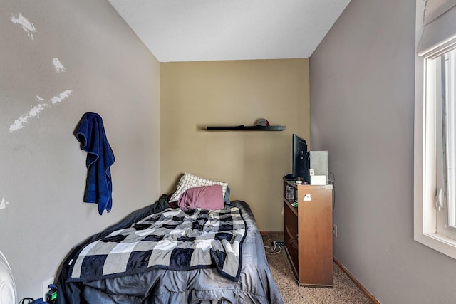 bedroom with carpet floors