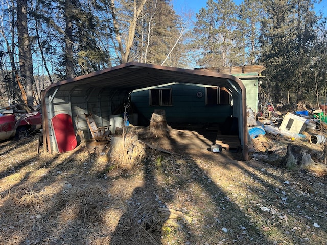 view of outdoor structure featuring a carport