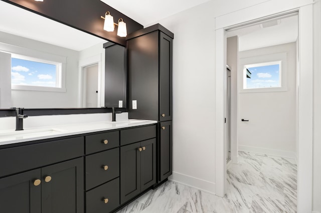 bathroom with vanity