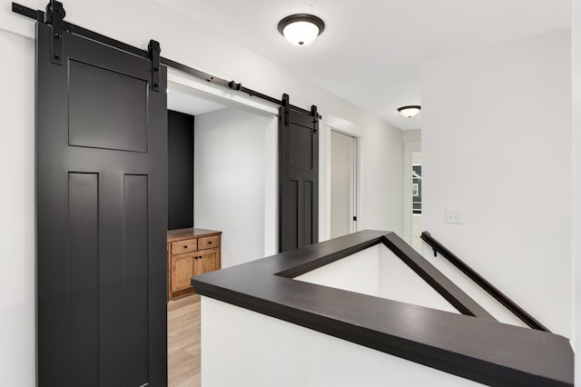 kitchen featuring light wood-type flooring