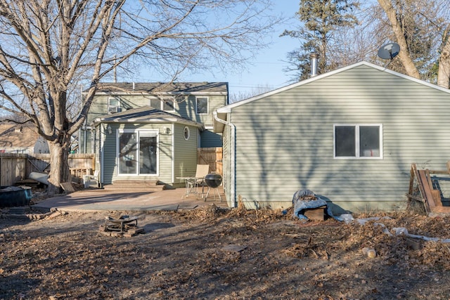 rear view of property with a patio