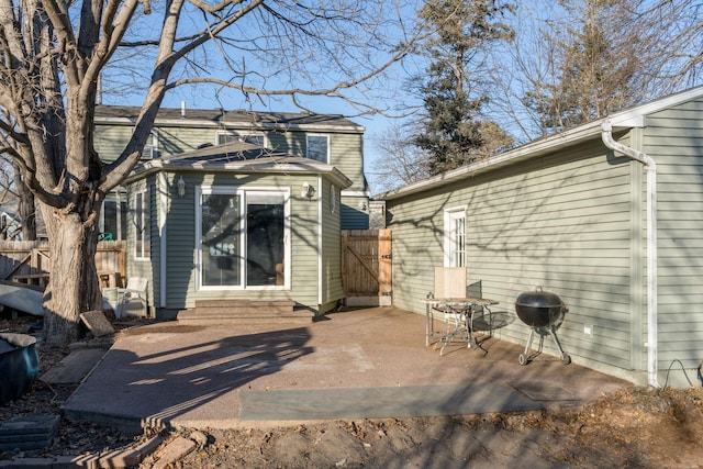 back of house featuring a patio