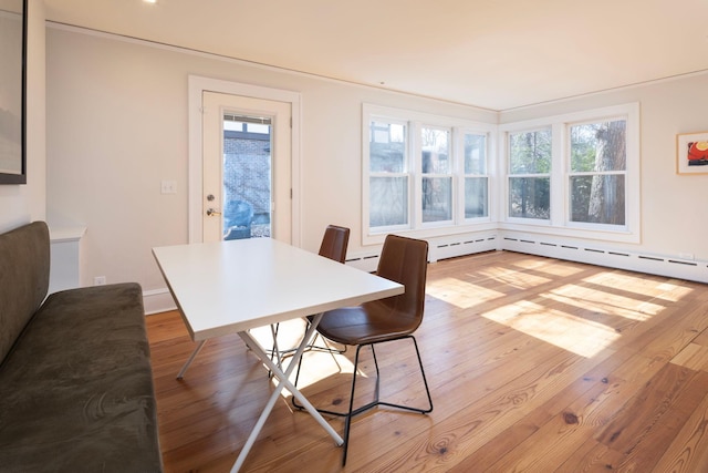 dining room featuring wood finished floors