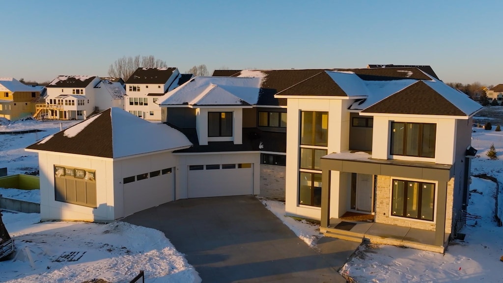 view of front of home featuring a garage