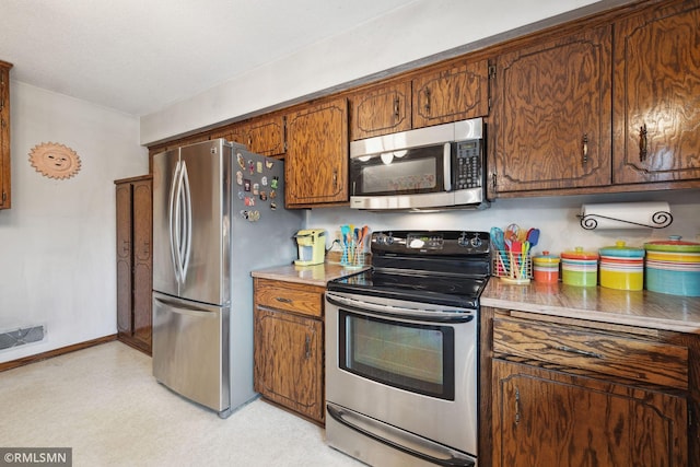 kitchen featuring appliances with stainless steel finishes