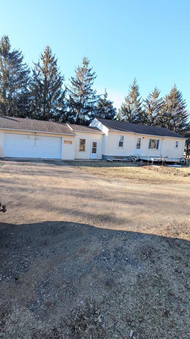 ranch-style house with a garage