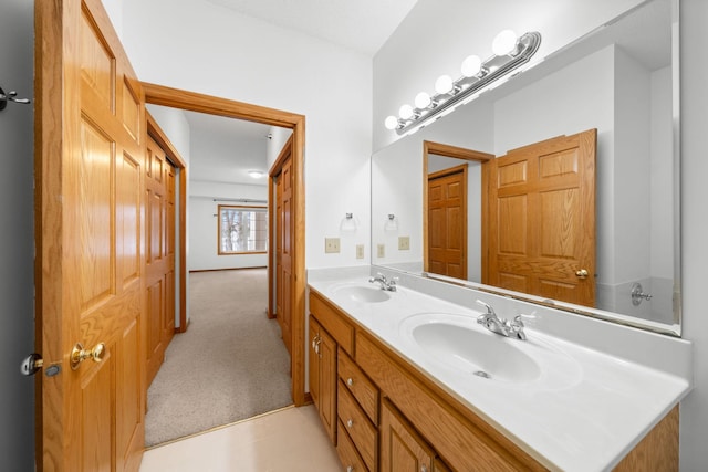 bathroom with vanity