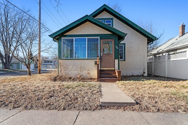 view of bungalow-style house